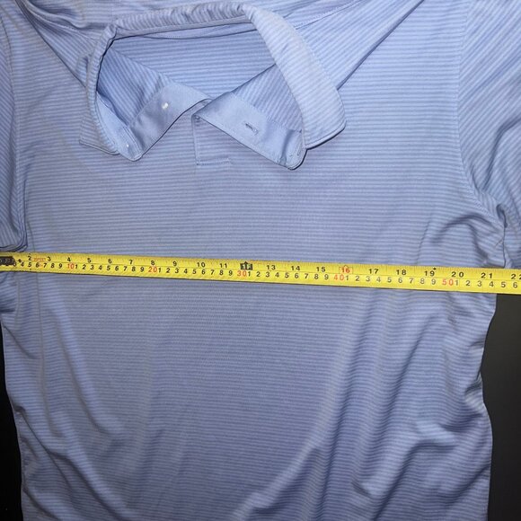 Greg‎ Norman Golf Polo Shirt 2XL Purple Check Play Dry Short Sleeve Mens - Picture 4 of 4